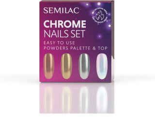 Semilac Set Chrome Nails Presentförpackning för naglar
