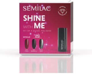 Semilac Set Shine With Me Küünelakikomplekt UV/LED-lambi kasutamisega