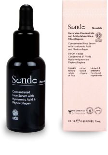 Sendo Nourish Concentrated Face Serum with Hyaluronic Acid & Phytocollagen Konzentrat mit Hyaluronsäure und Phytokollagen 25 ml