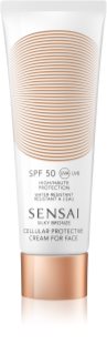 Sensai Silky Bronze Cellular Protective Cream for Face SPF 50 creme solar antirrugas SPF 50 50 ml