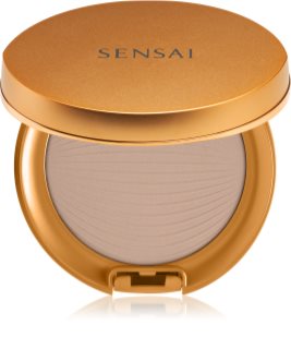 Sensai Silky Bronze Natural Veil Compact kompaktni pudrasti make-up za posvetlitev in zgladitev kože odtenek SC03 Medium 8,5 g
