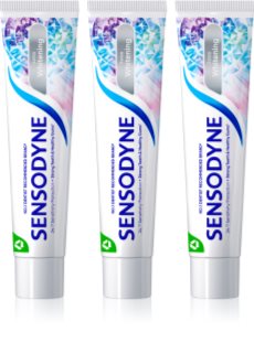 Sensodyne Extra Whitening bleichende Zahnpasta mit Fluor für empfindliche Zähne