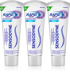 Sensodyne Rapid Cool Mint dentifrice au fluorure pour dents sensibles 75 ml