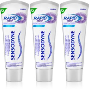 Sensodyne Repair & Protect Cool Mint паста за зъби за чувствителни зъби 3x75 мл.
