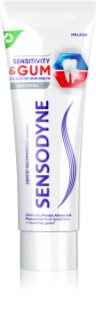 Sensodyne Sensitivity & Gum Whitening избелваща паста за зъби за защита на зъбите и венците 3x75 мл.