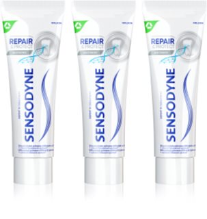 Sensodyne Repair & Protect Whitening dentifrice blanchissant pour dents sensibles 3x75 ml