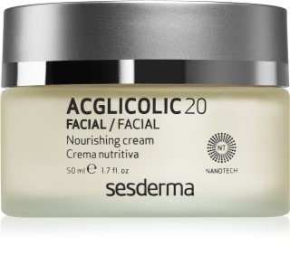 Sesderma Acglicolic 20 Facial crema rejuvenecedora nutritiva para pieles secas y muy secas 50 ml