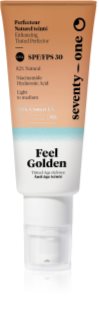 SeventyOne Feel Golden SPF30 tónovací opalovací fluid na obličej SPF 30 40 ml