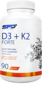 SFD Nutrition D3 + K2 Forte wsparcie prawidłowego stanu kości i zębów 90 tabletek