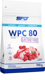 SFD Nutrition WPC 80 Lactose Free srvátkový proteín bez laktózy príchuť Raspberry 700 g