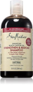 Shea Moisture Jamaican Black Castor Oil Strengthen & Restore Versterkende Shampoo voor krullend haar 384 ml