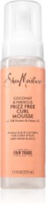 Shea Moisture Coconut & Hibiscus Frizz Free Curl Mousse stylingová pěna pro kudrnaté vlasy 222 ml