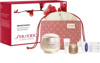 Shiseido Benefiance Wrinkle Smoothing Cream Pouch Set poklon set (za zrelu kožu lica)