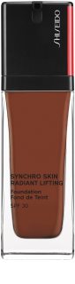 Shiseido Synchro Skin Radiant Lifting Foundation élénkítő lifting make-up SPF 30 árnyalat 550 Jasper 30 ml