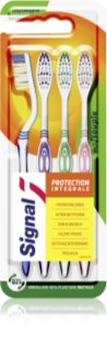 Signal Anti-Plaque Action brosses à dents soft 4 pcs