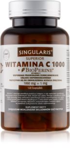 Singularis Superior Witamina C 1000 kapsułki dla zwiększenia odporności, redukcji poziomu zmęczenia i wyczerpania 120 caps.