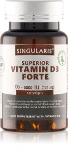 Singularis Superior Witamina D3 forte 5000 j.m. kapsułki miękkie na wsparcie układu odpornościowego 120 tabletek