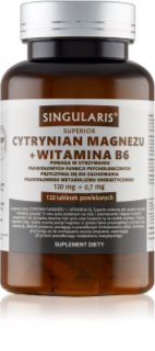 Singularis Superior Cytrynian magnezu + witamina B6 tabletki do wsparcia metabolizmu energetycznego 120 tabletek