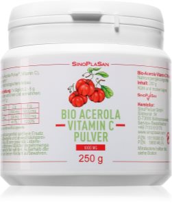 SinoPlaSan Vitamin C Acerola BIO Pulver mit Vitamin C 250 g