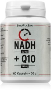 SinoPlaSan NADH 20 mg + Q10 100 mg Kapseln für Ihr Wohlbefinden 60 Kapseln