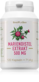 SinoPlaSan Mariendistelextrakt 500 mg Kapseln zur Unterstützung der Entgiftung des Körpers 120 KAP