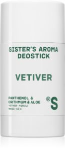Sister's Aroma Vetiver Deostick Deo-Stick gegen Schweiß- und Schweißgeruch 50 g