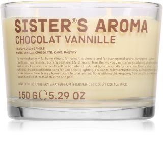 Sister's Aroma Chocolat Vannille vonná sviečka 150 g