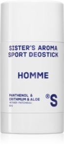 Sister's Aroma Homme Sport Deostick tuhý deodorant proti zápachu a pocení pro muže 50 g