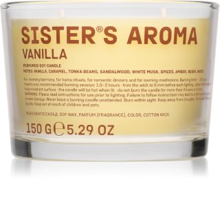 Sister's Aroma Candle Vanilla Duftkerze 150 g