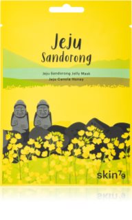 Skin79 Jeju Sandorong Jeju Canola Honey ápoló arcmaszk a bőr felszínének megújítására 33 g