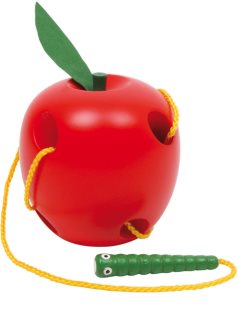 Small foot Threading Game Apple and Worm veiklos žaislas iš medienos 3 y+ 2 vnt.