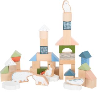 Small foot Wooden Building Blocks Dino Würfel aus Holz 12 m+ 20 St.