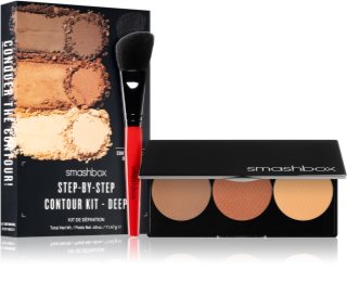 Smashbox Step By Step Contour Kit paleta para contorno de rostro con pincel tono Medium/Dark 11.47 g