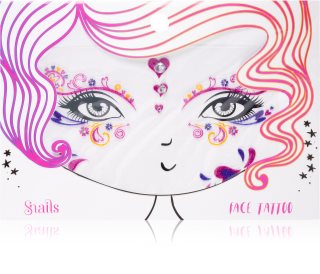 Snails Face Tattoo tatuaggio per il viso Queen of Hearts 1 pz