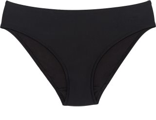 Snuggs Swimwear Recycled Nylon Light Black maillots de bain menstruels