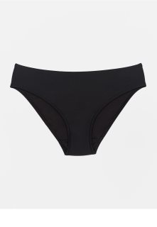 Snuggs Swimwear Recycled Nylon Light Black menštruačné plavky
