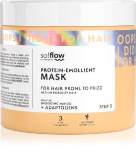 so!flow Medium Porosity Hair Protein-Emollient Mask maska na vlasy proti krepatění 400 ml