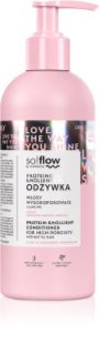 so!flow High Porosity Hair Protein-Emollient Conditioner strengthening conditioner for brittle and stressed hair 400 ml