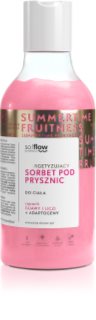 so!flow Energizing Shower Sorbet hydratačný telový sorbet do sprchy Guava, Lychee 400 ml