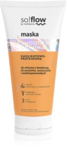 so!flow Frizzy and Dry Hair Protein-Emollient Mask glotninamoji kaukė linkusiems šiauštis plaukams 200 ml