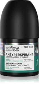so!flow Men Antiperspirant antiperspirant roll-on pre mužov Tobacco extract scent of Lime with Rosemary 50 ml
