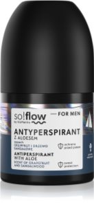 so!flow Men Antiperspirant antiperspirant roll-on pro muže Aloe scent of Grapefruit and Sandalwood 50 ml