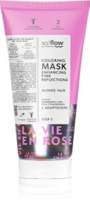 so!flow Coloring Mask Blonde Hair Intense Bonding maska nijansa Pink 200 ml