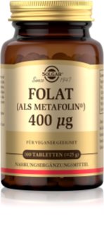 Solgar Folat 400 µg Tabletten mit Folsäure 100 TABL