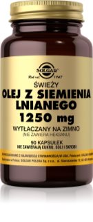 Solgar Olej z Siemienia lnianego 1250 mg kapsułki do utrzymania prawidłowego poziomu cholesterolu 90 caps.