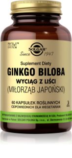 Solgar Ginkgo Biloba kapsułki do wsparcia układu krwionośnego i funkcji poznawczych 60 caps.