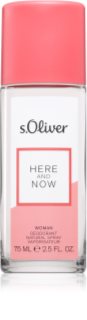 s.Oliver Here and Now Women deodorant s rozprašovačom pre ženy 75 ml