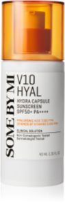Some By Mi V10 Hyal Hydra Capsule Sunscreen creme protetor para pele sensível e intolerante SPF 50+ 40 ml