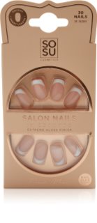 SOSU Cosmetics Salon Nails French Mani Faux ongles teinte French Mani 30 pcs