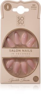 SOSU Cosmetics Salon Nails False Nails shade Sparkle Season 30 pc